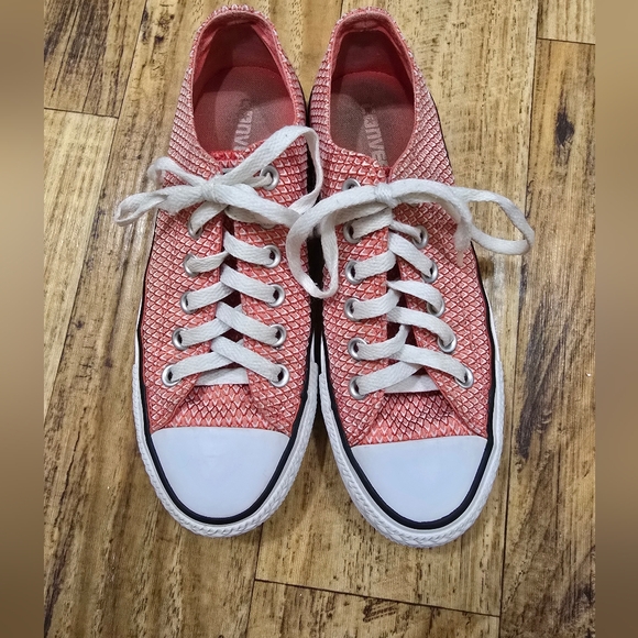 Converse  All Star  Chuck Taylor  Women’s  Pink  Casual  Sneakers - Picture 2 of 9